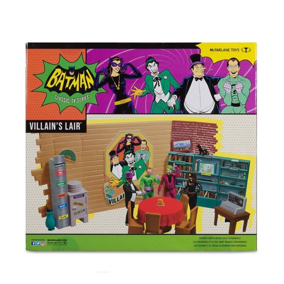 McFarlane DC Retro Batman 66 TV Series VILLAIN’S LAIR  6" Action Playset Toy New - Picture 4 of 4